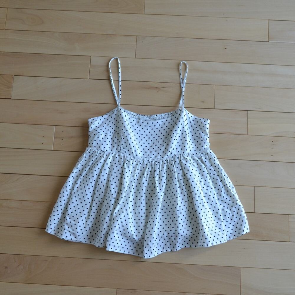 Kate Spade x Target Polka Dot Blouse Top Shirt Size Medium Black White